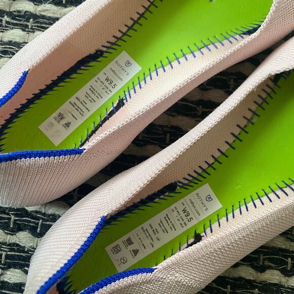 🌿Rothy’s Women’s The Daily Flat Pink Round Toe Slip On Ballet Shoes 9.5 - Picture 7 of 9